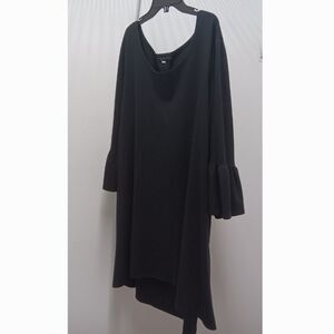 Bryn Walker Black Bell Sleeve Knit Dress